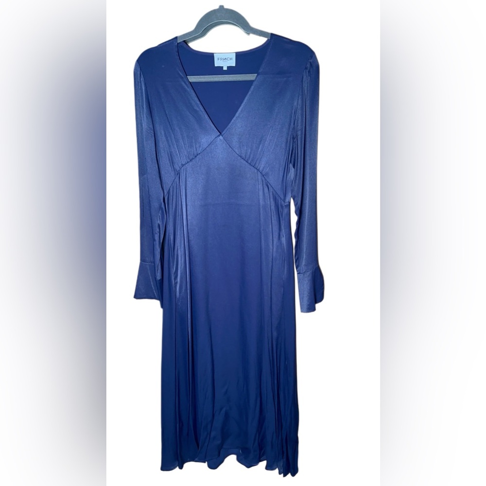 FRNCH Paris Navy Long Sleeve Dress